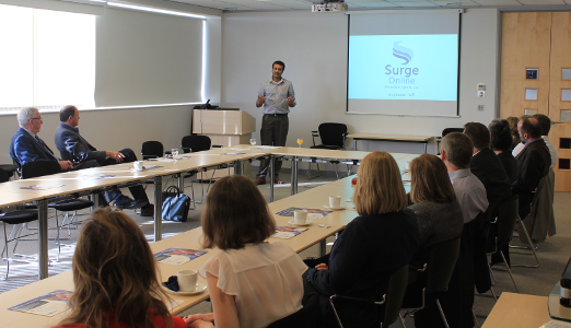 Surj speaking at The Oxford Business Network